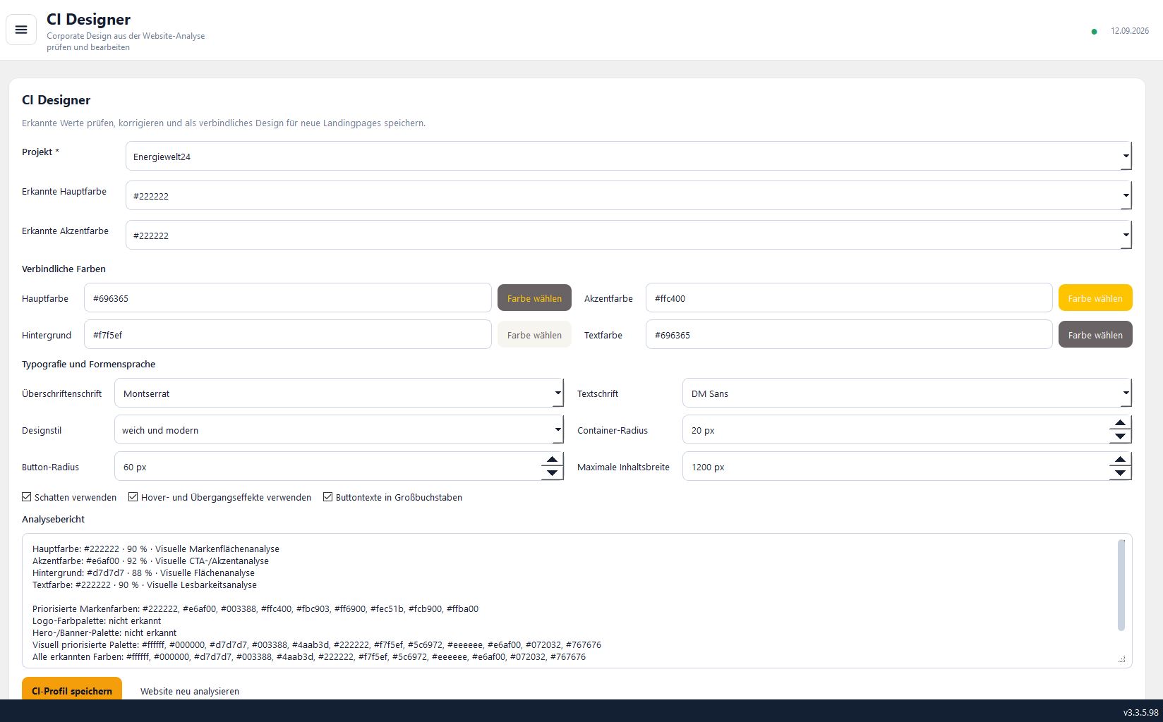 3. CI Designer