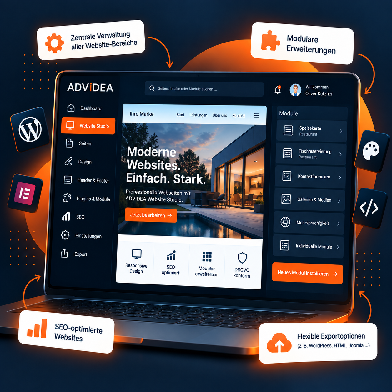 ADVIDEA media Website Studio
